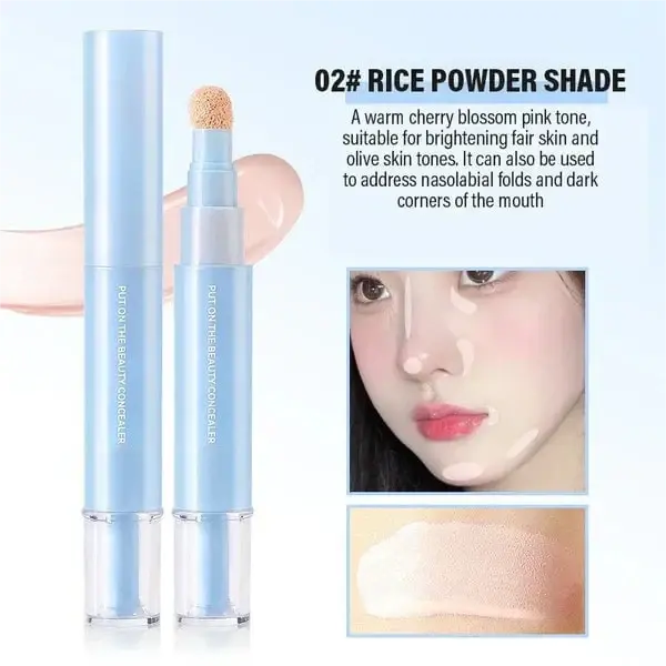 💄 KOOP 1 KRIJG 1 GRATIS ✨ Dubbele Werking Concealer – Verbergt Donkere Kringen & Oneffenheden | Hydraterend, Lichtgewicht en Natuurlijk Resultaat