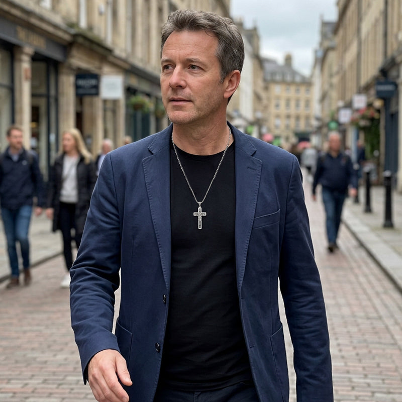 ✝️ 50% KORTING! ⏰ Verfijnde, tijdloze elegantie: kruisketting – Prachtig vakmanschap, roestvrij staal en een subtiele glans – perfect voor dagelijks gebruik of als een betekenisvol cadeau 💛