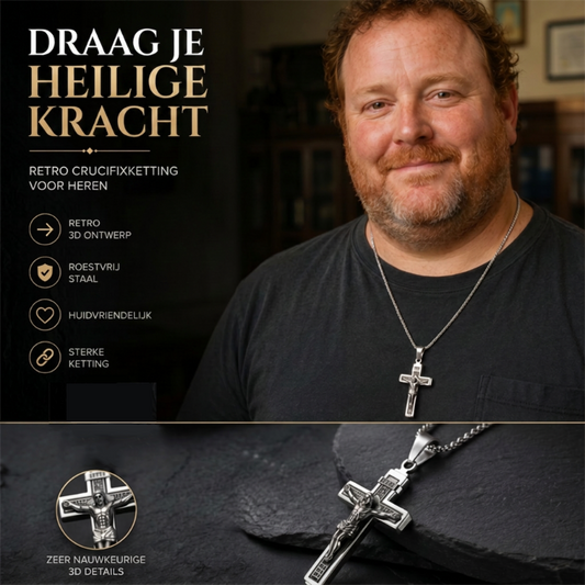 ✝️ 50% KORTING! ⏰ Verfijnde, tijdloze elegantie: kruisketting – Prachtig vakmanschap, roestvrij staal en een subtiele glans – perfect voor dagelijks gebruik of als een betekenisvol cadeau 💛