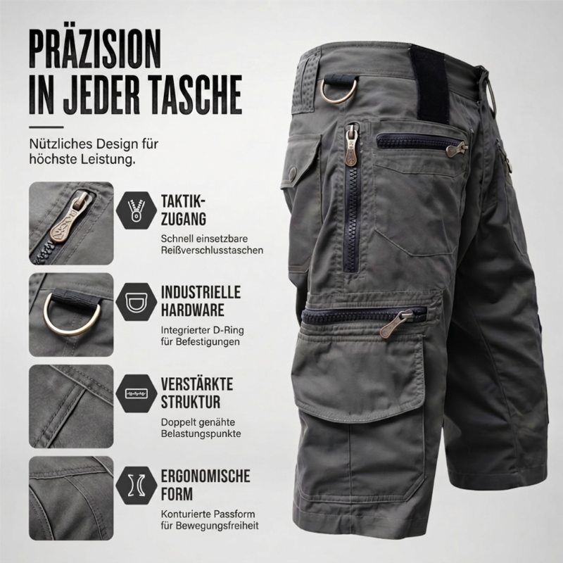 🔥 50% RABATT! Brooklyn Bequeme Cargo Shorts – Lässiger Street-Style mit maximalem Tragekomfort 🌆