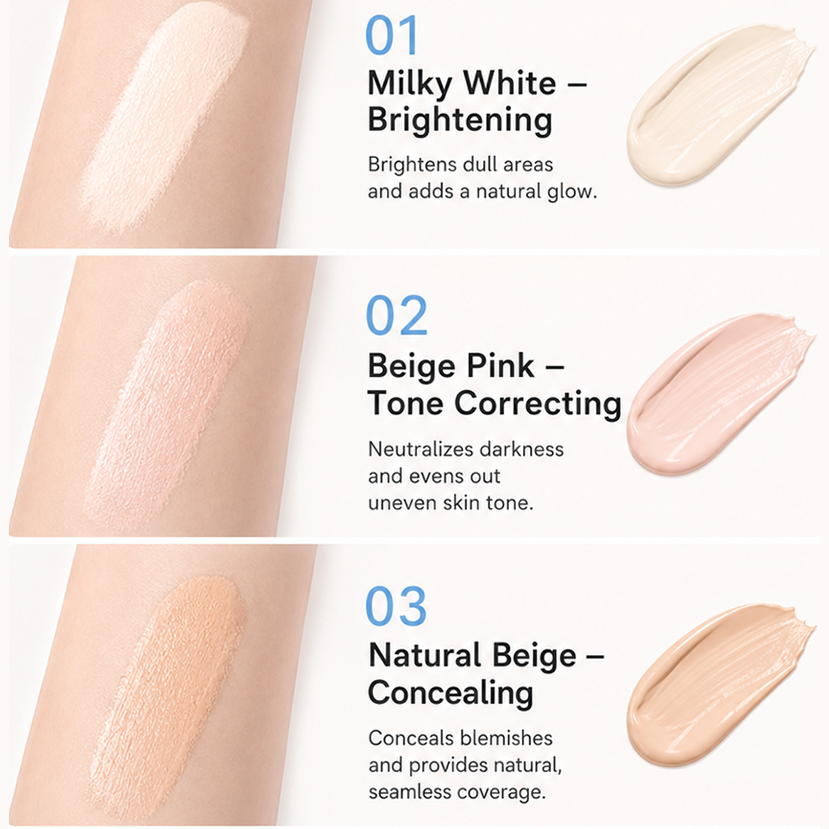 💄 KOOP 1 KRIJG 1 GRATIS ✨ Dubbele Werking Concealer – Verbergt Donkere Kringen & Oneffenheden | Hydraterend, Lichtgewicht en Natuurlijk Resultaat