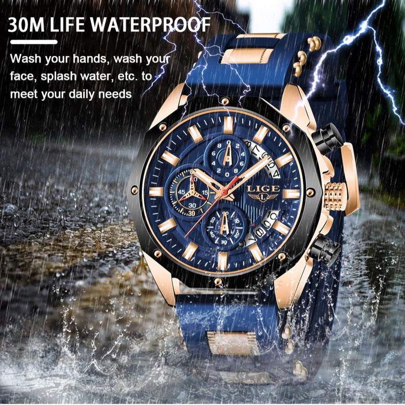 ⌚ 50% KORTING NU! 💪 Heren outdoor waterdicht sport horloge met chronograaf – stevig en waterbestendig – perfect voor sport, reizen en dagelijks gebruik 🏃‍♂️
