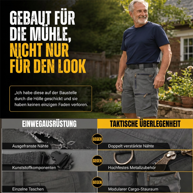 🔥 50% RABATT! Brooklyn Bequeme Cargo Shorts – Lässiger Street-Style mit maximalem Tragekomfort 🌆