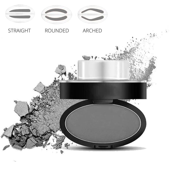 🖤50% OFF 2026 HOT SALE! 50K+ Sold Eyebrow Stamp Powder Kit with Applicator Brush, One Press Perfect Brow Stamp, Waterproof Long Lasting 24H Wear Eyebrow Makeup for Lazy Daily Salon-Like Brows