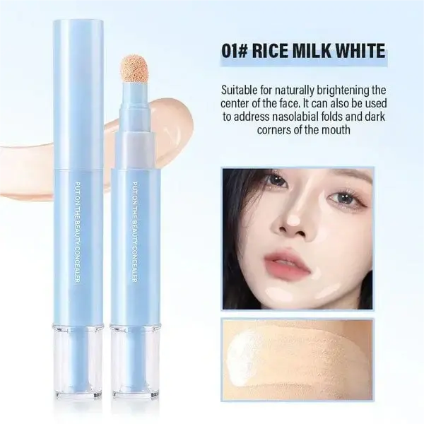 💄 KOOP 1 KRIJG 1 GRATIS ✨ Dubbele Werking Concealer – Verbergt Donkere Kringen & Oneffenheden | Hydraterend, Lichtgewicht en Natuurlijk Resultaat