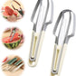 3-in-1 Edelstahl Wassermelonen-Schneider und Gabel-Set (2 Stück)