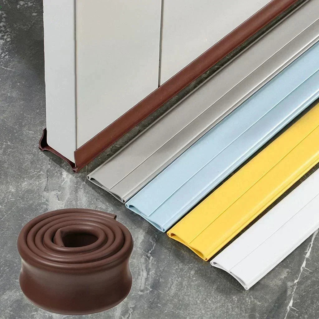 ❄️Zomerfresh 50% Korting!🚪Schuifbaar deurtochtstopper onder de deur – 96 cm op maat te snijden PVC deuronderafdichting