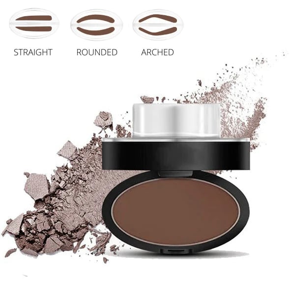 🖤50% OFF 2026 HOT SALE! 50K+ Sold Eyebrow Stamp Powder Kit with Applicator Brush, One Press Perfect Brow Stamp, Waterproof Long Lasting 24H Wear Eyebrow Makeup for Lazy Daily Salon-Like Brows