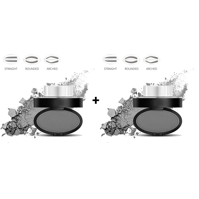 🖤50% OFF 2026 HOT SALE! 50K+ Sold Eyebrow Stamp Powder Kit with Applicator Brush, One Press Perfect Brow Stamp, Waterproof Long Lasting 24H Wear Eyebrow Makeup for Lazy Daily Salon-Like Brows