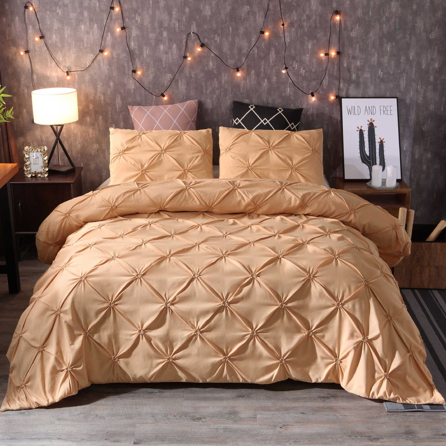 💗 Laatste dag van de uitverkoop – 50% korting⚡ Bedsure Soft Pintuck dekbedovertrekset