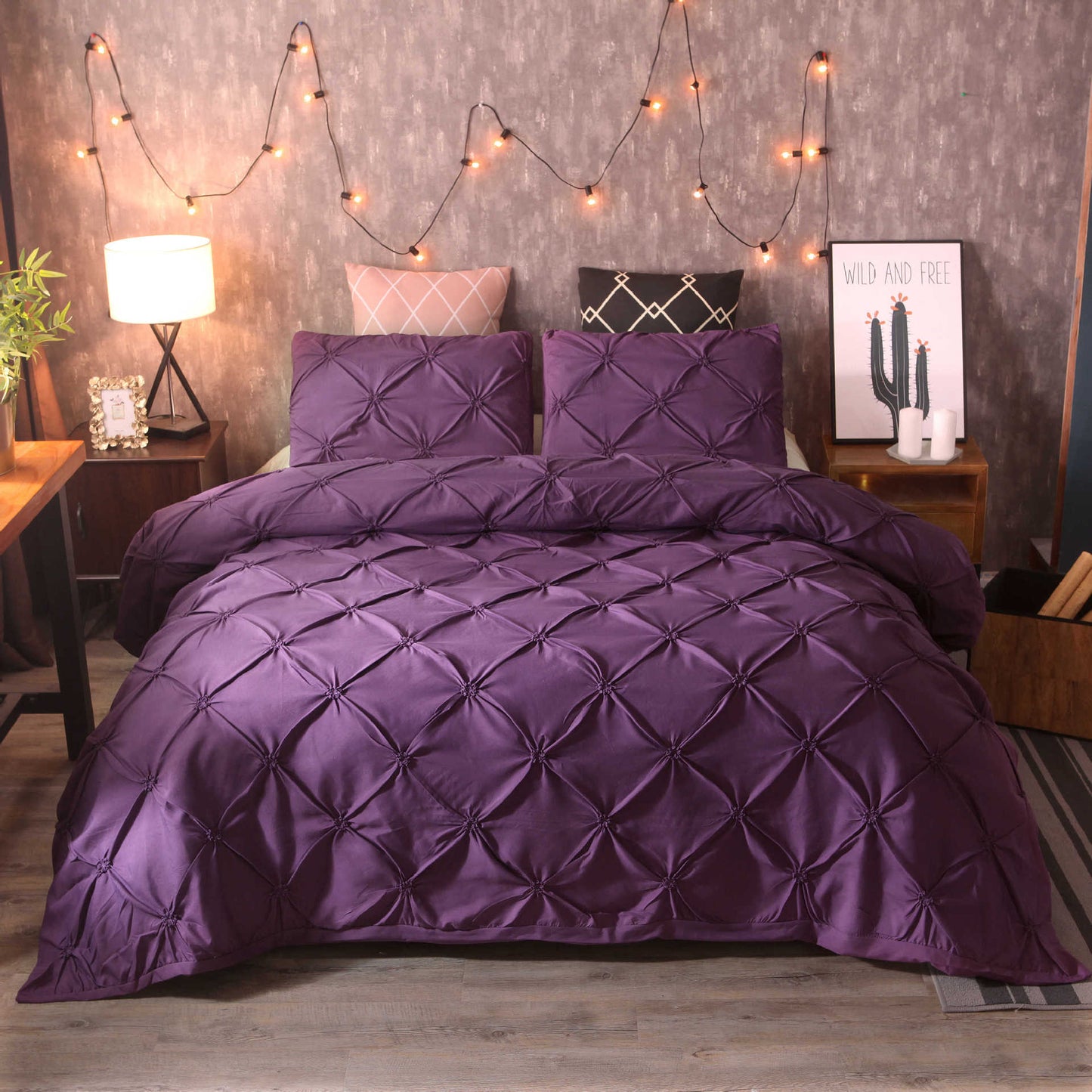 💗 Laatste dag van de uitverkoop – 50% korting⚡ Bedsure Soft Pintuck dekbedovertrekset