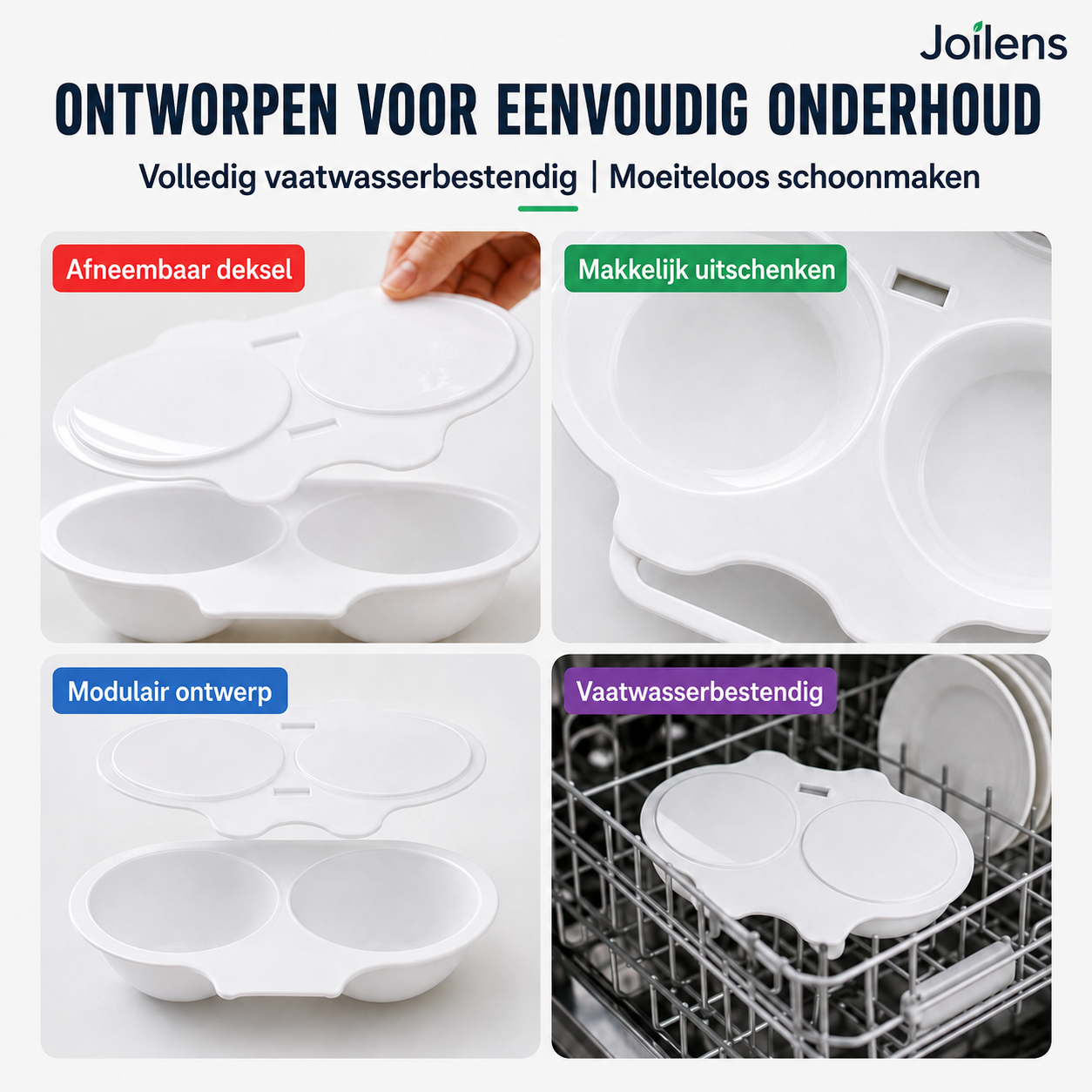 🥚 Perfect Gepocheerde Eieren in 2 Minuten – Magnetron Eierkoker met Spatdeksel | Zonder Olie & Zonder Spatten ✨