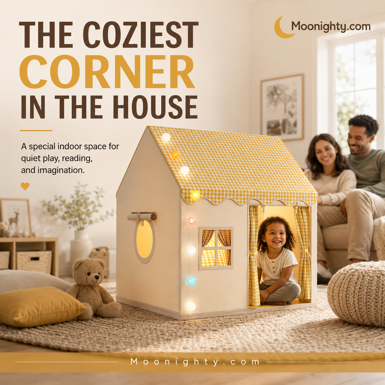 🏡 50K+ VERKOCHT – Kinder Speeltent Huisje – Eigen Speelruimte voor Kinderen ✨