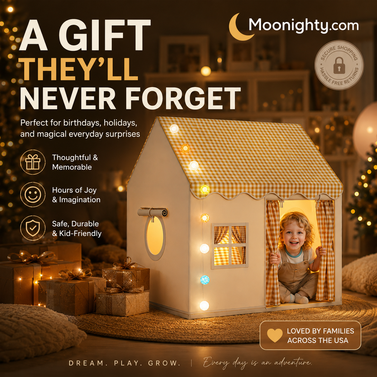 🏡 50K+ VERKOCHT – Kinder Speeltent Huisje – Eigen Speelruimte voor Kinderen ✨