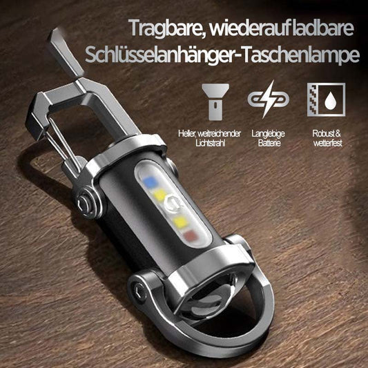 🚨3-in-1 Multifunktionsgerät💥Schlüsselanhänger-Taschenlampe1