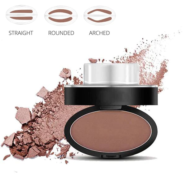 🖤50% OFF 2026 HOT SALE! 50K+ Sold Eyebrow Stamp Powder Kit with Applicator Brush, One Press Perfect Brow Stamp, Waterproof Long Lasting 24H Wear Eyebrow Makeup for Lazy Daily Salon-Like Brows