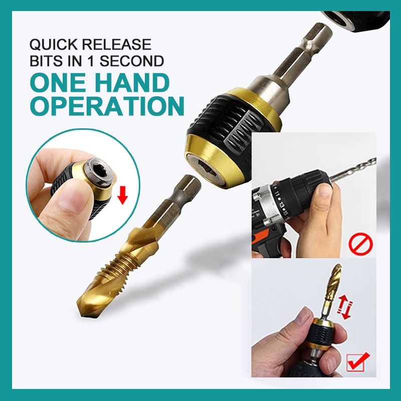 🛠️ LIMITED-TIME 50% OFF! ✨ Self-Locking Hex Handle Bit – Pop-Up, Quick Release, Durable ⚙️