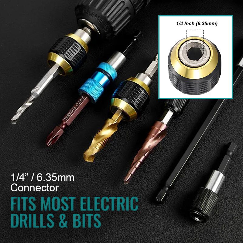 🛠️ LIMITED-TIME 50% OFF! ✨ Self-Locking Hex Handle Bit – Pop-Up, Quick Release, Durable ⚙️