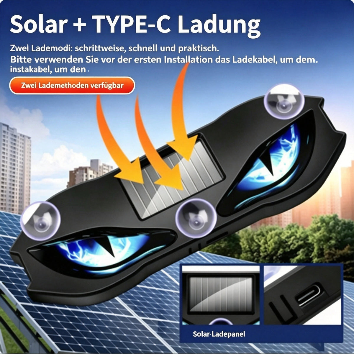 ⌛Solarbetriebene LED-Warblampe für das Auto – 50 % Rabatt!🚗 Solarbetrieben, wetterfest, schaltet sich bei Dunkelheit automatisch ein – für mehr Sicherheit am Straßenrand🔥🛡️