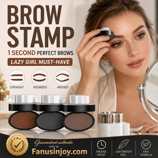 🖤50% KORTING 2026 HETE VERKOOP! 50K+ Verkocht Wenkbrauw Stempel Poeder Kit met Applicatorkwast, Één Druk Perfecte Wenkbrauw Stempel, Waterbestendig Langdurig 24U Wenkbrauw Make-up voor Moeiteloze Dagelijkse Salon-Achtige Wenkbrauwen