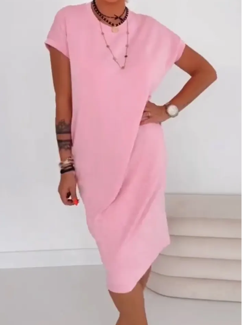 🌺👗 50% KORTING! Deze jurk voelt alsof je in een wolk stapt – zo comfortabel dat je 'm nooit meer uit wilt! Casual, losvallend en tijdloos, je nieuwe tweede huid!