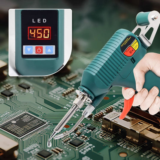 Lötkolben mit Digitalanzeige - Automatischer Zinndrahtvorschub