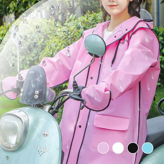 💧Wiederverwendbarer Regenmantel mit Kapuze und Maske für Erwachsene