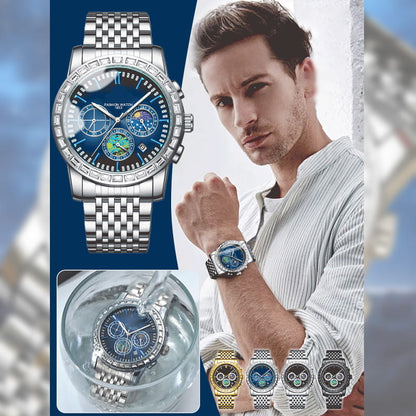 💕Luxuriöse Herren-Quarzuhr aus Stahl