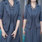 👗Modisches 2-teiliges Set aus Blazer und ärmellosem Kleid für Damen