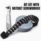 Tragbarer magnetischer Bit- und Ratschenschraubendrehersatz - 21-teilig