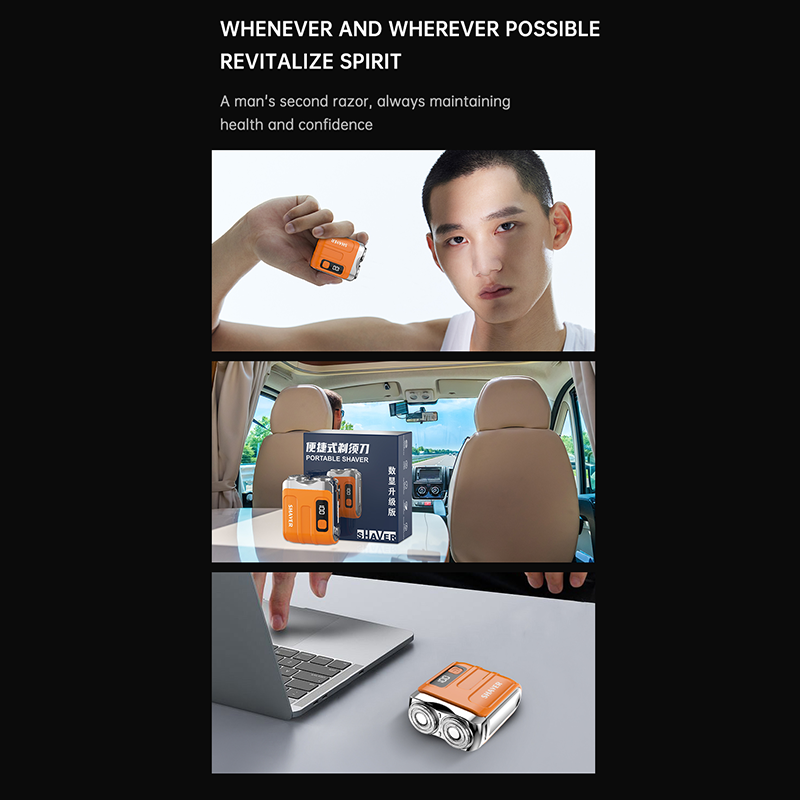 🪒 50% KORTING!🔥Draagbaar mini-scheerapparaat voor mannen – compact en oplaadbaar🧳