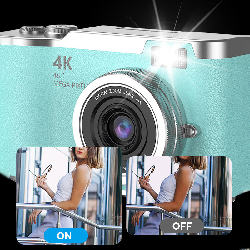 📸 4K HD Flip-Screen Digitalkamera – Autofokus, 16X Digitalzoom & Perfekt für Vlogs & Fotografie ✨