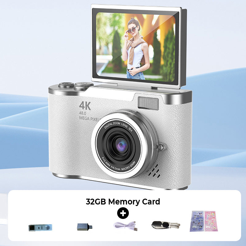 📸 4K HD Flip-Screen Digitalkamera – Autofokus, 16X Digitalzoom & Perfekt für Vlogs & Fotografie ✨
