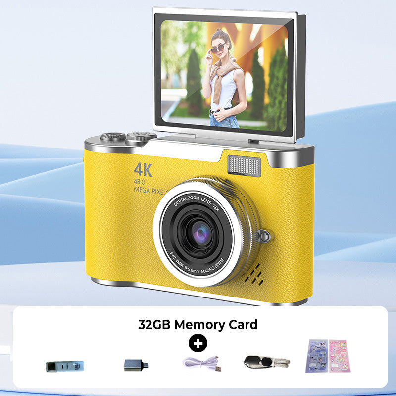 📸 4K HD Flip-Screen Digitalkamera – Autofokus, 16X Digitalzoom & Perfekt für Vlogs & Fotografie ✨