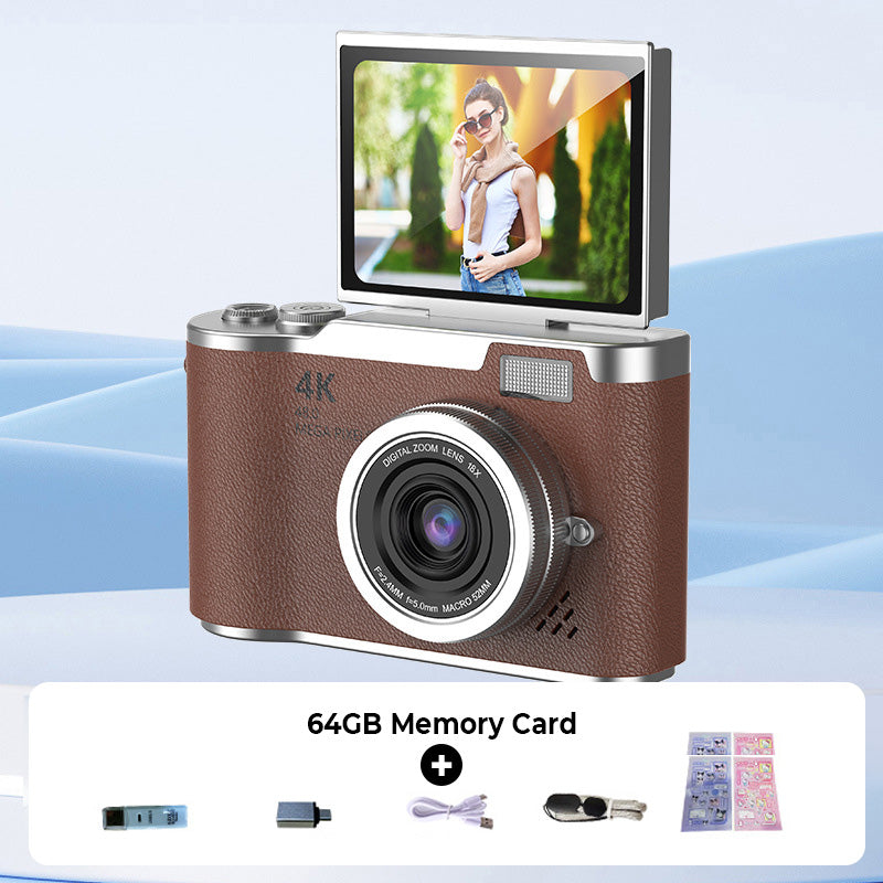 📸 4K HD Flip-Screen Digitalkamera – Autofokus, 16X Digitalzoom & Perfekt für Vlogs & Fotografie ✨