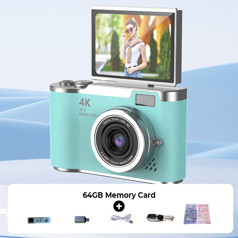 📸 4K HD Flip-Screen Digitalkamera – Autofokus, 16X Digitalzoom & Perfekt für Vlogs & Fotografie ✨