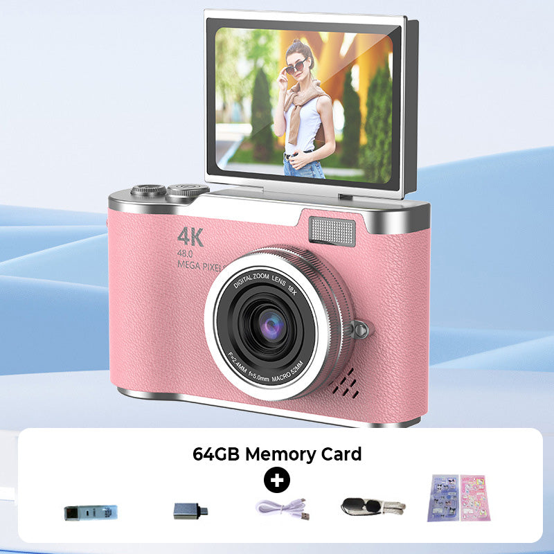 📸 4K HD Flip-Screen Digitalkamera – Autofokus, 16X Digitalzoom & Perfekt für Vlogs & Fotografie ✨