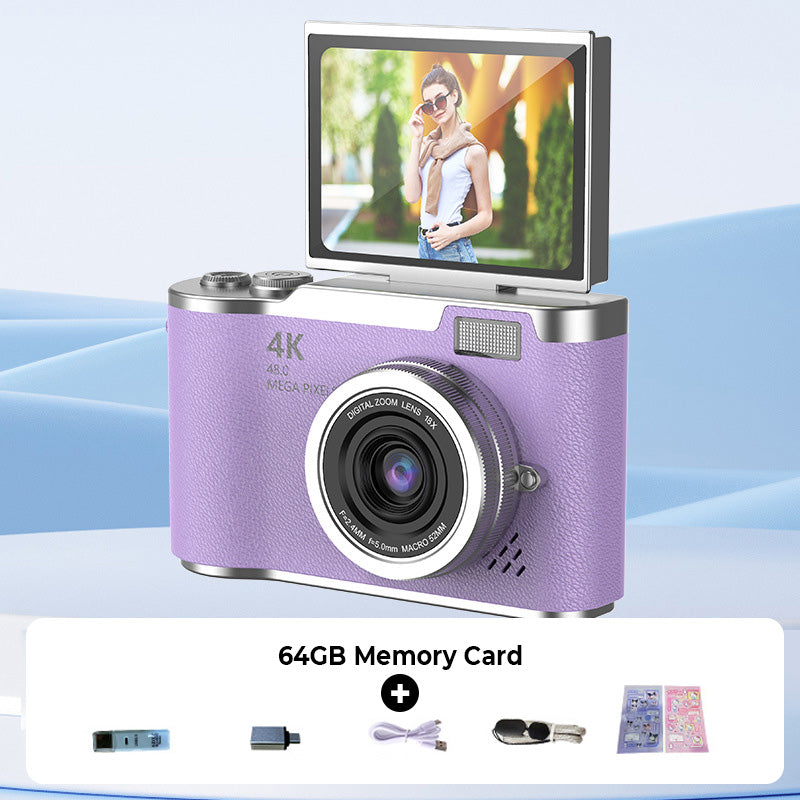 📸 4K HD Flip-Screen Digitalkamera – Autofokus, 16X Digitalzoom & Perfekt für Vlogs & Fotografie ✨