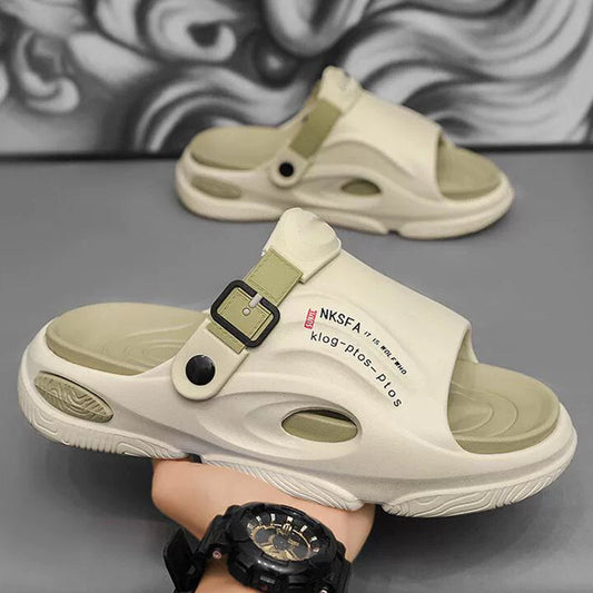 🚀2025 neue rutschfeste Herrenpantoffeln für Outdoor und Sport mit doppeltem Verwendungszweck