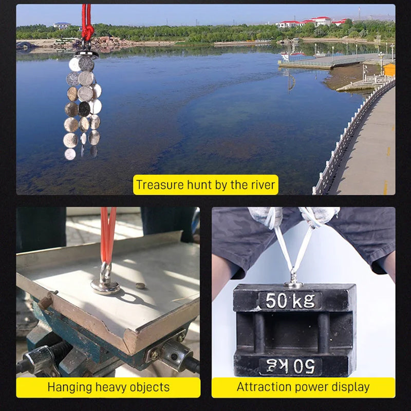 Diep-water Magnetische Bergingsmagneet Set