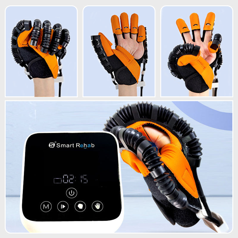 ⏳Nur für kurze Zeit – 50% RABATT⏰[Besonderes Geschenk] Smart Finger Flexion Training Rehabilitation Handschuh & Maschine Set