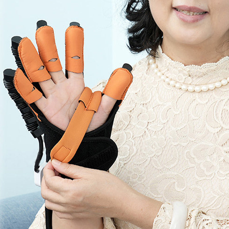 ⏳Nur für kurze Zeit – 50% RABATT⏰[Besonderes Geschenk] Smart Finger Flexion Training Rehabilitation Handschuh & Maschine Set