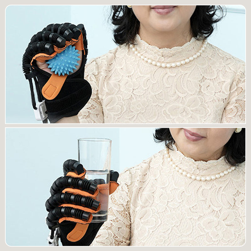 ⏳Nur für kurze Zeit – 50% RABATT⏰[Besonderes Geschenk] Smart Finger Flexion Training Rehabilitation Handschuh & Maschine Set