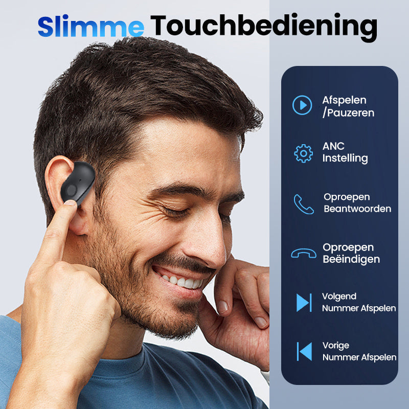 🎧 ✨Open-Oor Luchtgeleidende Headphones: Oren Ademen Vrij, Veilig & Comfortabel!
