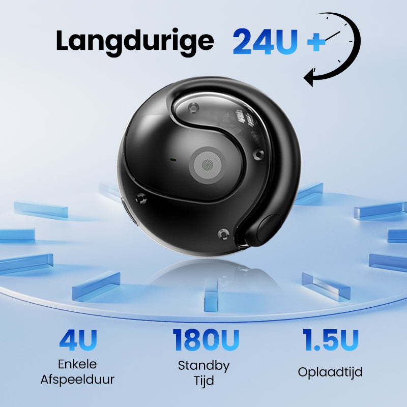 🎧 ✨Open-Oor Luchtgeleidende Headphones: Oren Ademen Vrij, Veilig & Comfortabel!