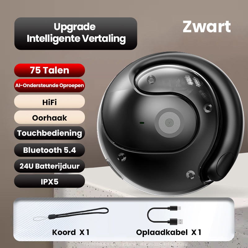 🎧 ✨Open-Oor Luchtgeleidende Headphones: Oren Ademen Vrij, Veilig & Comfortabel!