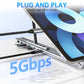 🌞Fris De Lente In Met 50% Korting!🔥Premium 2-in-1 Aluminium Laptopstandaard & USB-C Docking Station | Ergonomisch, Opvouwbaar + 4K HDMI & 8 Poorten