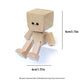 Charmante kleine schaukelnde Holzfigur