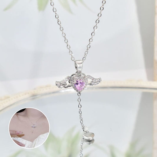 🎁50% KORTING💗Roze Engelenvleugels Ketting