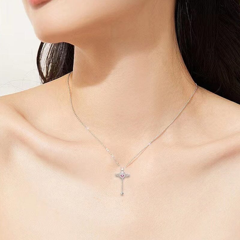 🎁50% KORTING💗Roze Engelenvleugels Ketting